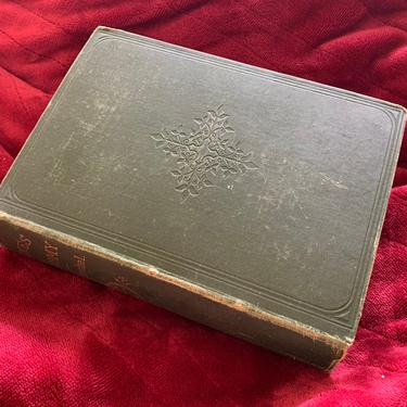 Antique 1800's Astronomy Book - Vintage Green Celestial Astronomy Book - Antique Book about the Universe Outside of Earth 
