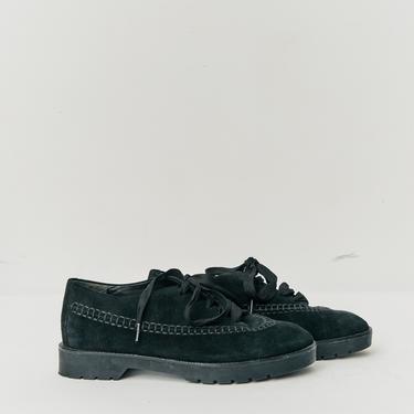Alexander Wang Suede Creeper Shoes, Size 38