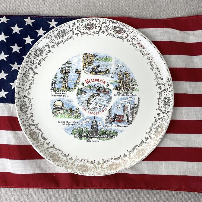 Vintage Camp Point Illinois 1855-1955 Centennial Souvenir Plate Decorative Collector Gift