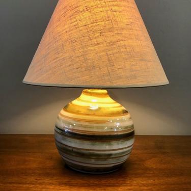 Mid Century Pottery Table Lamp by MARTZ