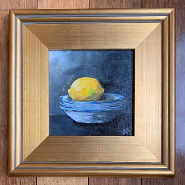 Lemon in Stack of Bowls Original Art