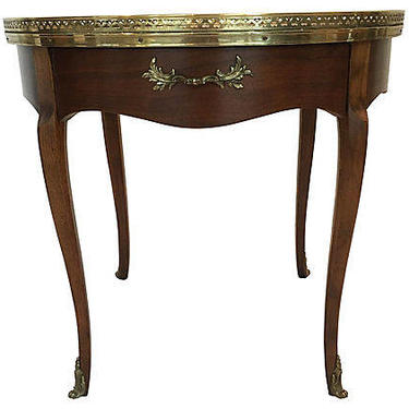 Baker Furniture French Style Guéridon Side Mahogany Side Table 