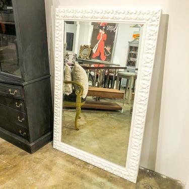 Decorative White Framed Large Mirror