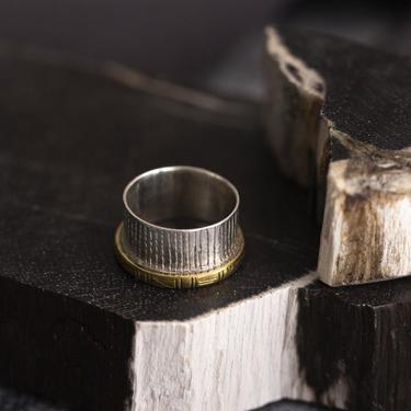 Sterling Silver and Brass Lisiere Ring