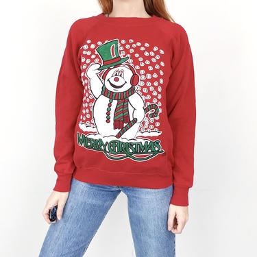 Vintage Frosty the Snowman Christmas Sweater 