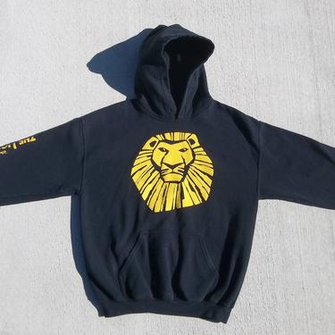 Vintage Sweatshirt The Lion King 1990s Medium Hoodies Distressed Preppy Grunge Unisex Casual Athletic Crewneck Pullover Crackle Logo 1990s 