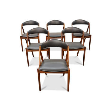 4 Kai Kristiansen Teak Model 31 Dining Chairs by LanobaDesign