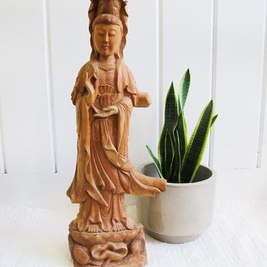 Beautiful Hand Carved Solid Wood Sculpture 