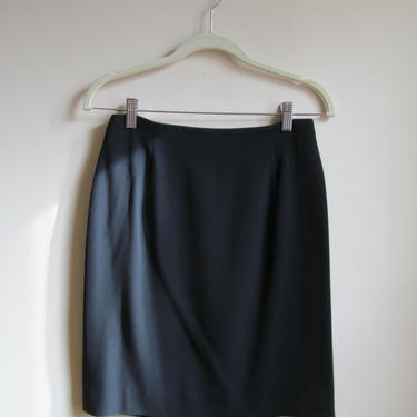 90s Ann Taylor Black Pencil Skirt S 27.5 Waist 