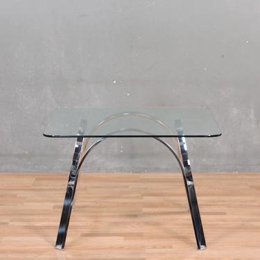 Chrome Arches Glass-Top Coffee Table – ONLINE ONLY