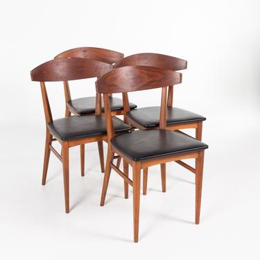 Paul McCobb for Lane Components Mid Century Walnut Dining Chairs - Set of 4  - mcm 