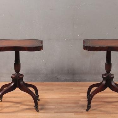 1940s Leather-Top Side Table – ONLINE ONLY