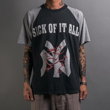 Vintage 90’s Sick Of It All The Pain Strikes Baseball T-Shirt 
