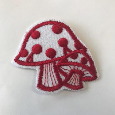 Mushroom Patch Embroidered Iron-on Vintage Clothing Patch Jacket Patch Vest Patch 
