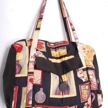 Vintage 1990s Little Works of Art Print Large Cotton Tote by 40KorLess
