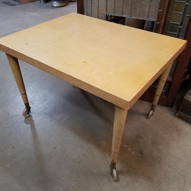 Vintage Rolling Table 26 x 18 x 20