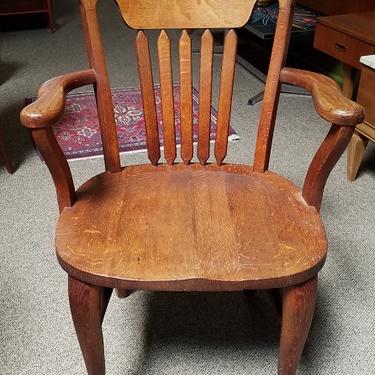 Item #EG3 American Oak Arm Chair c.1920