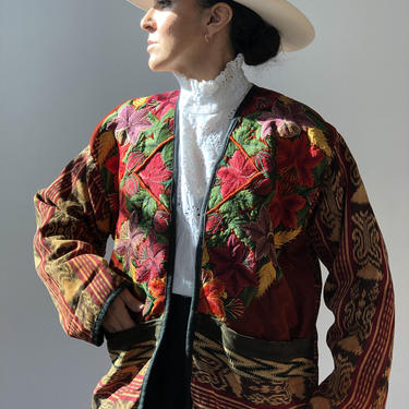 Vintage Rare Guatemalan Embroidered Jacket 