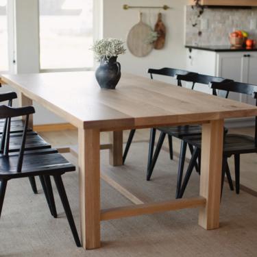 CUSTOM QUOTE- White Oak Dining/Kitchen Table with H Leg Frame, Modern Furniture, Made to Order (Do NOT buy this!) 