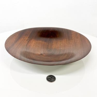 Mid Century Modern Decorative Art Plate Solid Walnut Wood Nakashima Era 