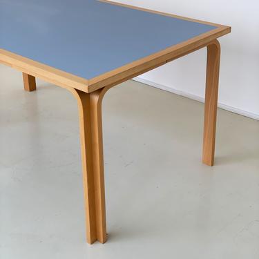 1980s Bent Beechwood Magnus Olesen Rectangle Table