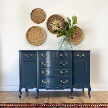 AVAILABLE- Navy Blue Drexel Sideboard 