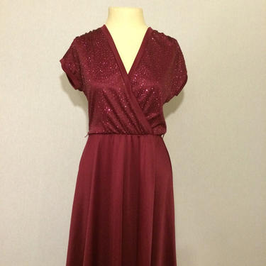 Vintage Glittered Casual 70s/80s Party Dress 