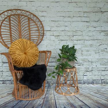 SHIPPING NOT FREE!!! Vintage Peacock Chair/ Fan Chair 