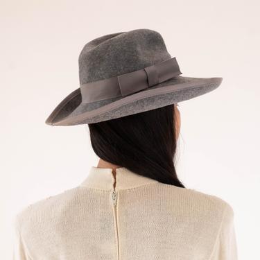 Vintage 70s Betmar New York Heather Gray Wool Felt Wide Brim Crushable Fedora w/ Original Tags | Made in USA | UNISEX | 1970s Designer Hat 