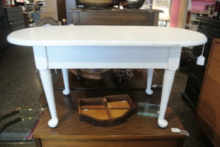 White painted coffee table. $110
