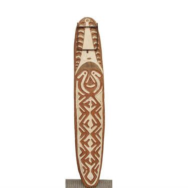 Large Oceanic Gope Carved Wooden Ancestor Spirit Board, Papua New Guinea. Kerewa Hohao by LynxHollowAntiques