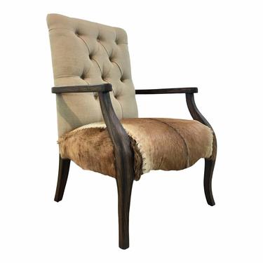 Modern Hair on Hide Safari Lounge Chair