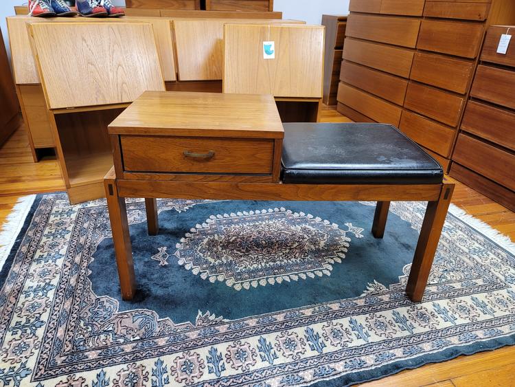 Lane Mid-Century Modern Bench with Table