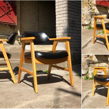 Mid-century Barrel Back Arm Chairs 