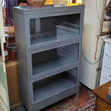Three Section 5 piece Steel Barrister Bookcase