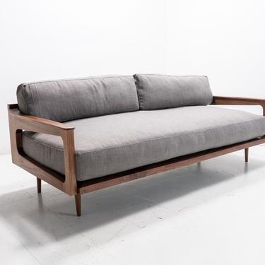 Mid Century Danish Modern Daybed Feathered Sofa 