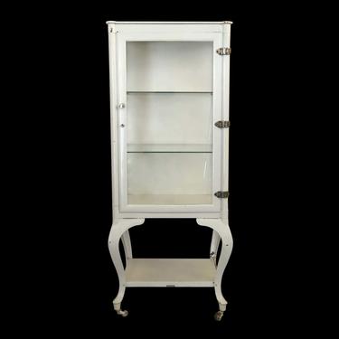 1920s Steel Vintage White Medical Cabinet