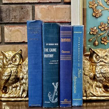 Gold Owl Bookends 