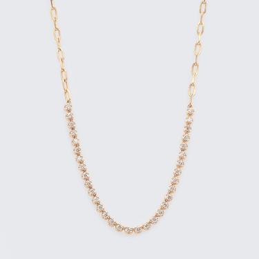 Diamond Sectional Link Necklace