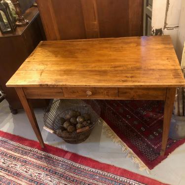 Antique Oak French Table Desk 