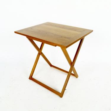 Danish Teak Folding Occasional Table