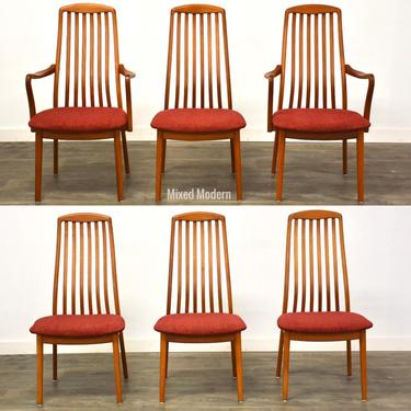 Benny Linden Danish Teak Dining Chairs- Set of 6 