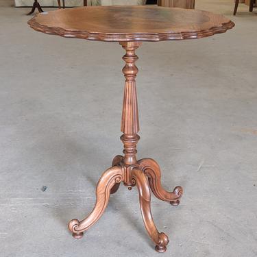 Antique Pedestal Table by Scholle's Chicago