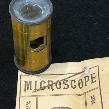 Microscope c. 1900 Florascope Brass French Universel Field Insect and FlowerMicroscope