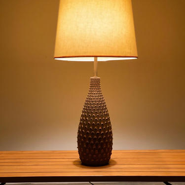 Ceramic Pine Cone Lamp by Raymor 