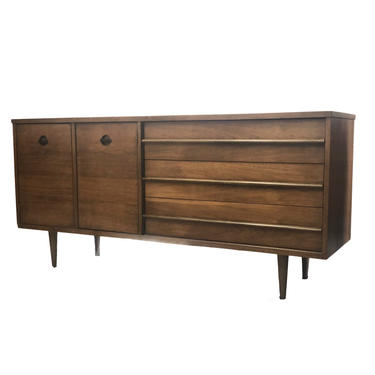 Free Shipping Within US - Vintage Mid Century Modern Credenza Cabinet Dresser 