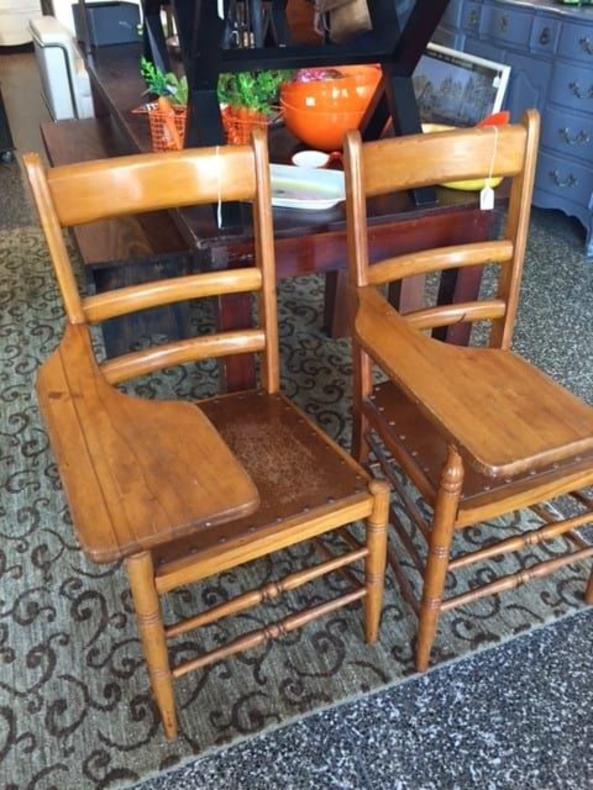Vintage school chairs. $90/each