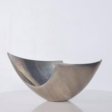 Modern Sculptural Aluminum Bowl Nambe Era 