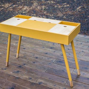 Writing Desk, Compartment Desk, Mid Century Modern Desk, Table, Console, Stand 