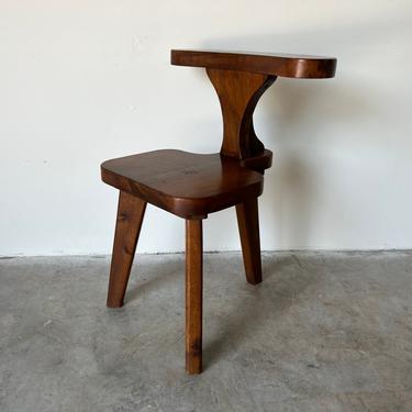 Vintage Solid Wood Cockfighting Chair 